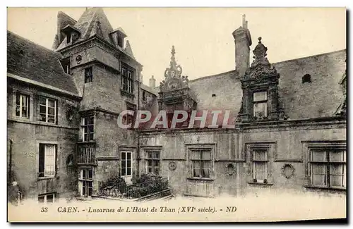 Ansichtskarte AK Caen Lucarnes de L&#39Hotel de Than