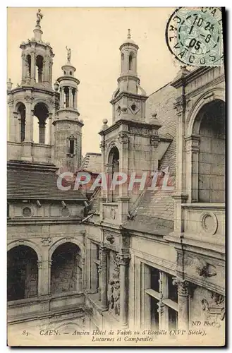 Ansichtskarte AK Caen Ancien Hotel de Valois Lucarnes et Campaniles