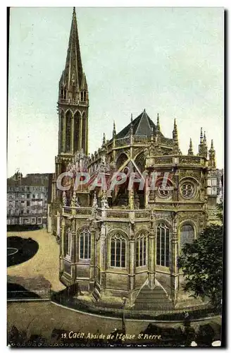 Cartes postales Caen Abside de L&#39Eglise St Pierre