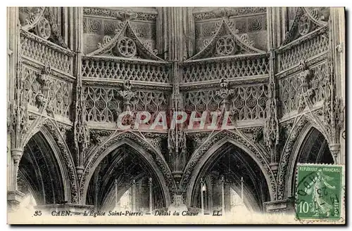 Cartes postales Caen L'Eglise Saint Pierre Detail du Choeur