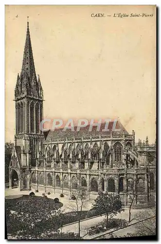 Cartes postales Caen L'Eglise Saint Pierre