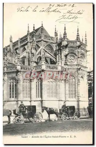 Cartes postales Caen Abside de L'Eglise Saint Pierre