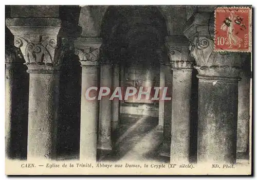 Ansichtskarte AK Caen Eglise de la Trinite Abbaye aux Dames la Crypte