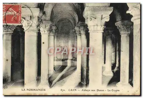 Ansichtskarte AK Caen Abbaye aux Dames la Crypte