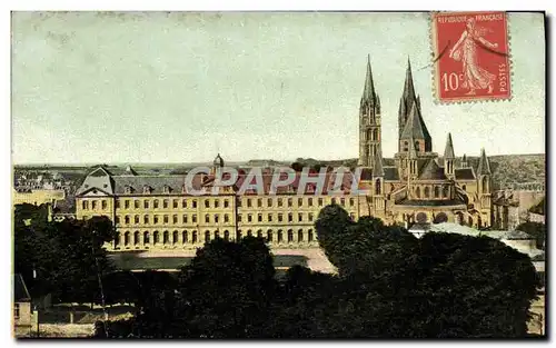 Cartes postales Caen Eglise St Etienne Le lycee