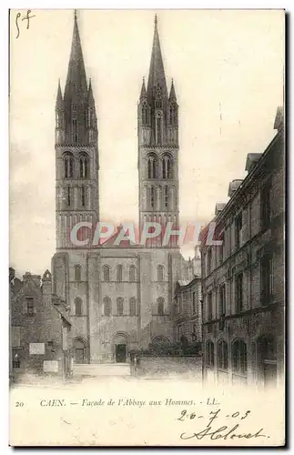 Cartes postales Caen Facade de l'Abbaye aux Hommes