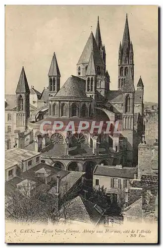 Cartes postales Caen Eglsie Saint Etienne Abbaye aux Hommes cote de l'Abside