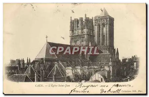 Cartes postales Caen L'Eglise Saint Jean