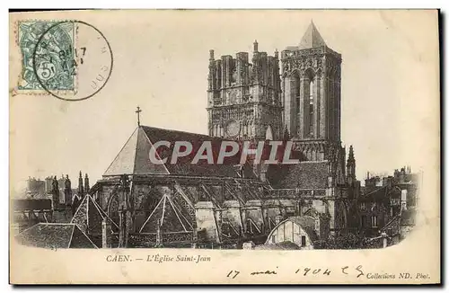 Cartes postales Caen L'Eglise Saint Jean