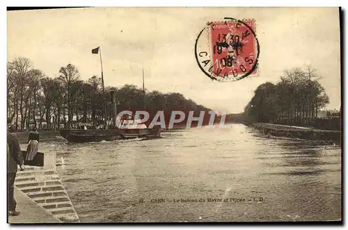 Cartes postales Caen Le bateau du Havre et l&#39Orne