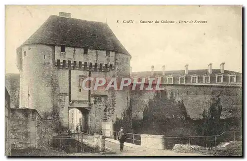 Cartes postales Caen Caserne du Chateau Porte de Secours