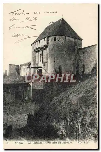 Cartes postales Caen Le Chateau Porte dite de Secours