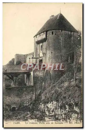 Cartes postales Caen Le Chateau Porte dite de Secours