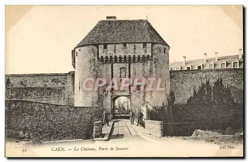 Ansichtskarte AK Caen Le Chateau Porte de Secours