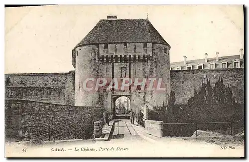 Ansichtskarte AK Caen Le Chateau Porte de Secours