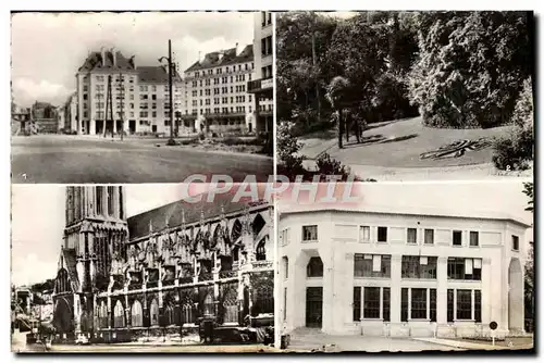 Cartes postales moderne Caen Avenue du 6 Juin Le jardin des plantes Eglise Saint Pierre Poste principale