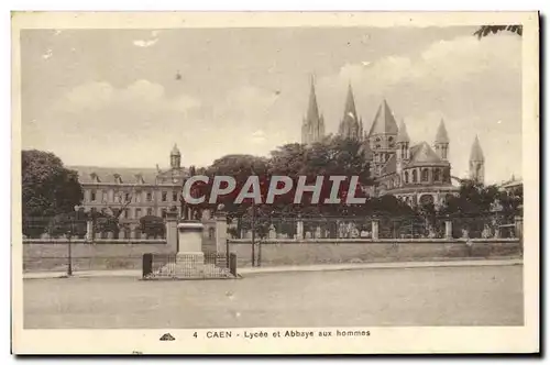 Cartes postales Caen Lycee et Abbaye aux hommes