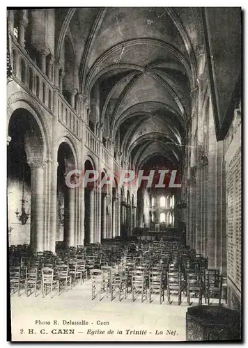 Cartes postales Caen Eglise de la Trinite La Nef