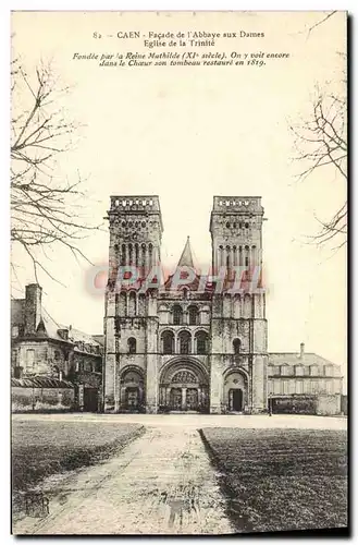 Cartes postales Caen Facade de l&#39Abbaye aux Dames Eglise de la Trinite