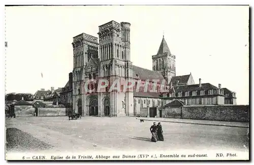 Ansichtskarte AK Caen Eglise de la Trinite Abbaye aux Dames Ensemble au sud Ouest