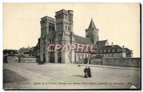 Ansichtskarte AK Caen Eglise de la Trinite Abbaye aux Dames Ensemble au sud Ouest