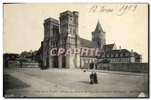 Ansichtskarte AK Caen Eglise de la Trinite Abbaye aux Dames Ensemble au sud Ouest