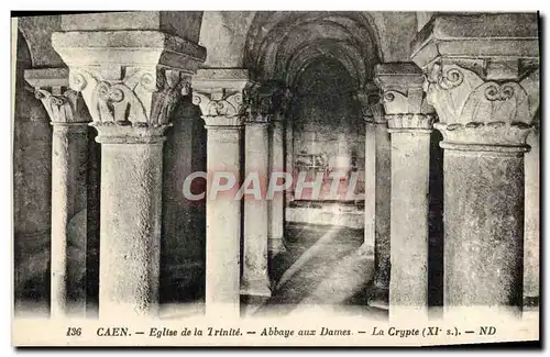 Ansichtskarte AK Caen Eglise de la Trinite Abbaye aux Dames la Crypte