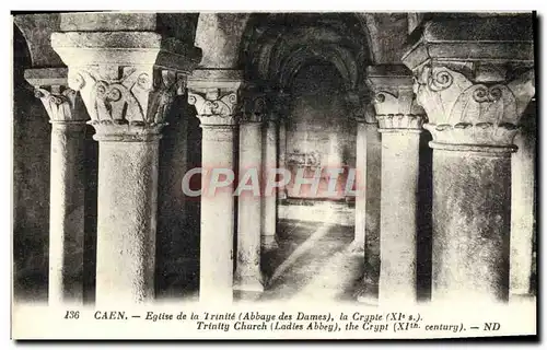 Ansichtskarte AK Caen Eglise de la Trinite Abbaye aux Dames la Crypte