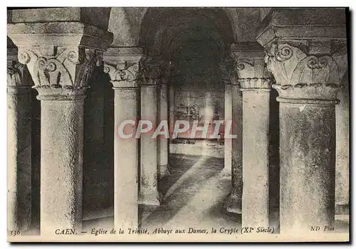 Ansichtskarte AK Caen Eglise de la Trinite Abbaye aux Dames la Crypte