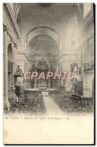 Ansichtskarte AK Caen interieur de l&#39eglise notre dame