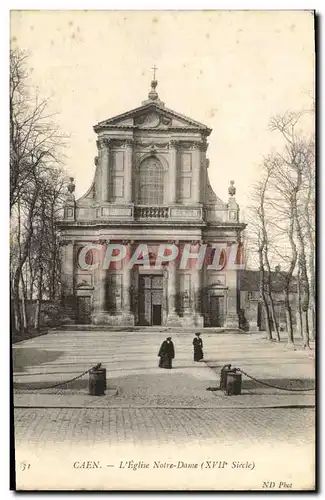 Cartes postales Caen L&#39eglise notre dame