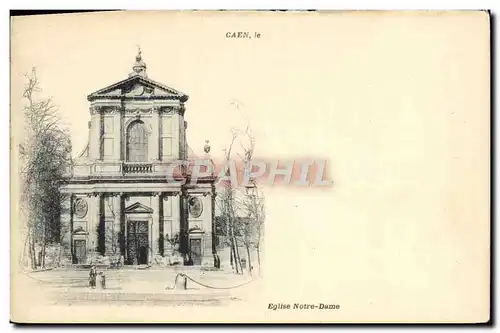 Cartes postales Caen Eglise notre dame