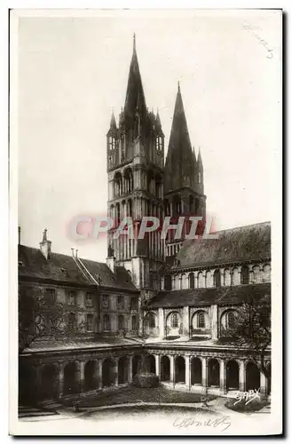 Cartes postales Caen Le lycee le cloitre et tours de Saint Etienne