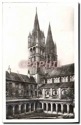 Cartes postales Caen Le lycee le cloitre et tours de saint etienne