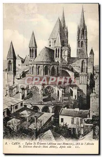 Cartes postales Caen Eglise saint etienne cote de l&#39abside