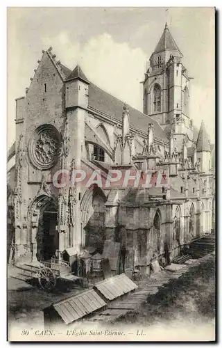 Cartes postales Caen L&#39Eglise saint etienne