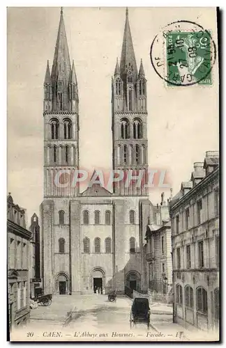 Cartes postales Caen L&#39abbaye aux hommes Facade