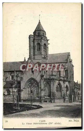 Cartes postales Caen Le vieux saint etienne