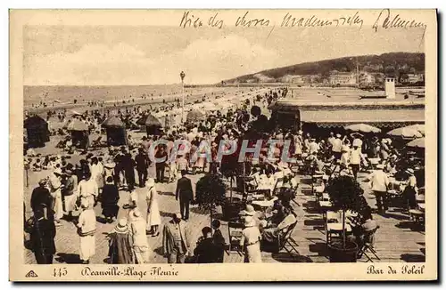 Cartes postales Deauville Plage fleurie bar du soleil