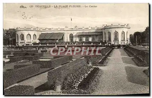 Cartes postales Deauville La plage fleurie le casino