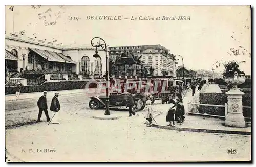 Cartes postales Deauville le casino et royal hotel