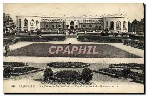 Cartes postales Deauville Le casino et les jardins