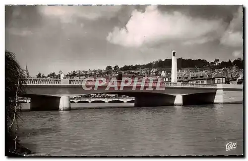 Cartes postales moderne Deauville trouville le nouveau pont