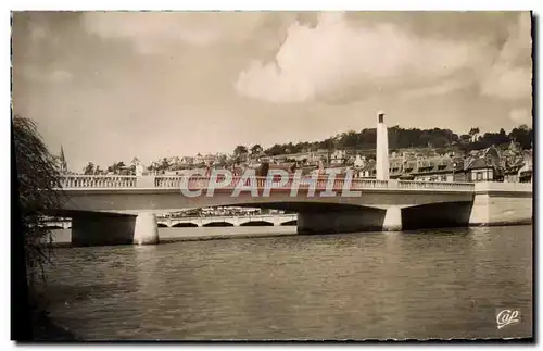 Cartes postales moderne Deauville trouville le nouveau pont