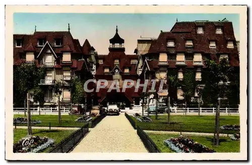 Cartes postales Deauville plage fleurie le normandy hotel