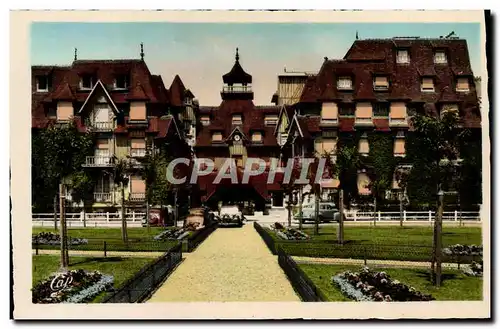 Cartes postales Deauville plage fleurie le normandy hotel