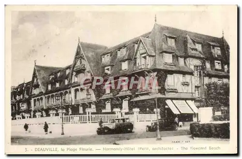 Cartes postales Deauville la plage fleurie le normandy hotel