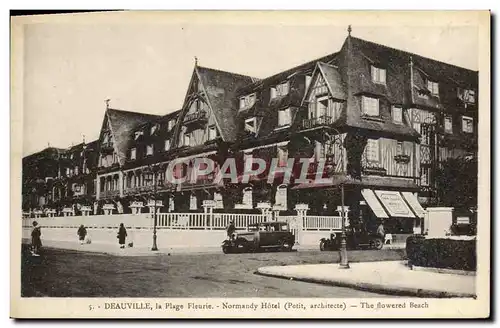 Cartes postales Deauville la plage fleurie le normandy hotel