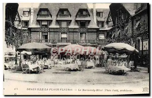 Cartes postales Deauville la plage fleurie le normandy hotel