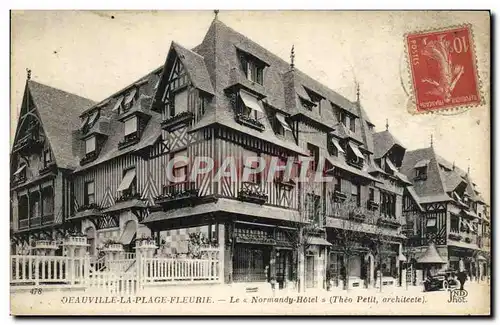 Cartes postales Deauville la plage fleurie le normandy hotel